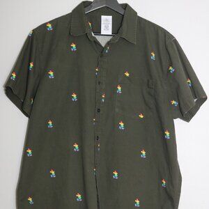 Disney Pride Button-Down Shirt – Great Condition- Size Large